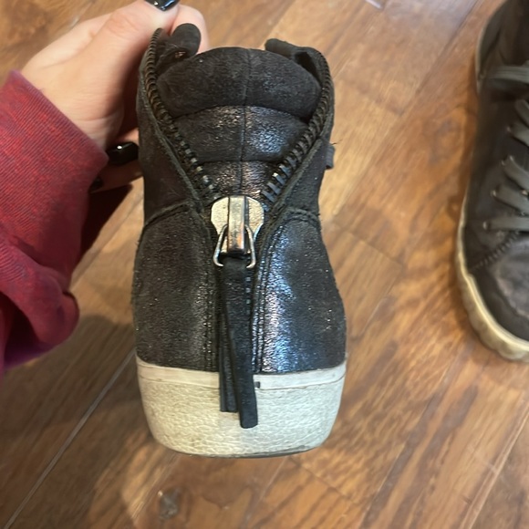 ASH high top metallic sneakers size 7 - Picture 3 of 9